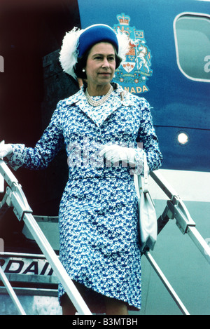 QUEN ELIZABETH II kommt auf eine königliche Tour of Canada im Jahre 1959 Stockfoto