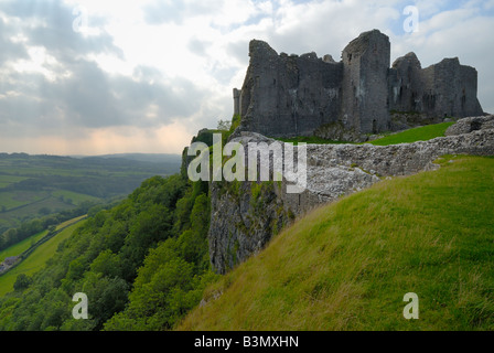 Position Cennen Castle Stockfoto