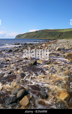 Blick Richtung Bennan Head von in der Nähe von Kildonan, Isle of Arran, North Ayrshire, Schottland, Vereinigtes Königreich. Stockfoto