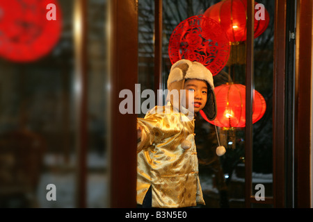 Orientalische Kind, Festival Stockfoto