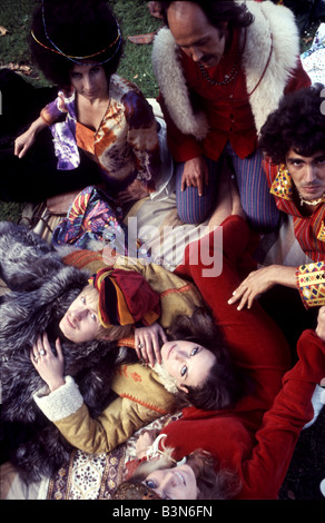 FLOWER-POWER-treffen in San Francisco 1967 Stockfoto