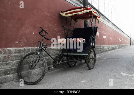 Rikscha auf Lama Tempel, Peking, china Stockfoto