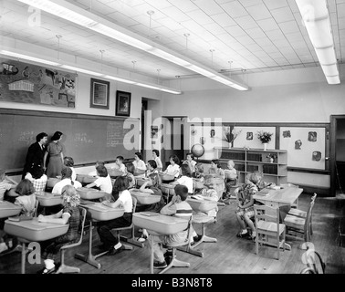 Bildung USA Junior Schulklasse über 1960 Stockfoto