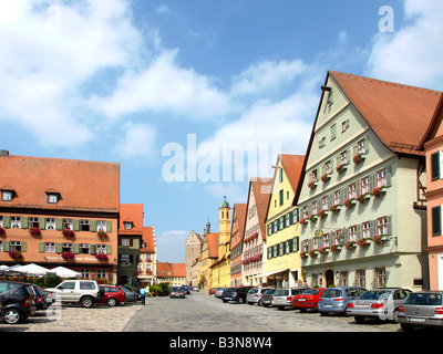 Deutschland, Bayern, Dinkelsbühl, Altstadt von Dinkelsbühl, Bayern, Deutschland Stockfoto