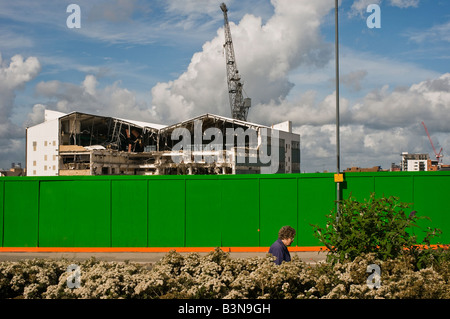 Woolston Riverside Centenary Kai Entwicklung vor Ort. Hampshire, UK Stockfoto