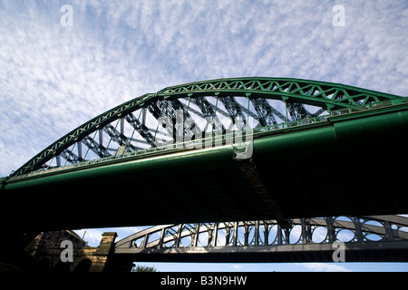 Wearmouth-Brücke in Sunderland, England. Stockfoto