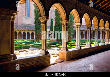 Kreuzgang der Kirche der Jakobiner in Toulouse Stockfoto