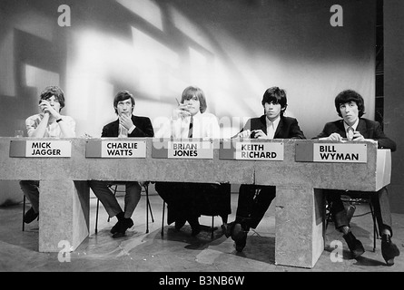 ROLLING STONES auf BBC TV Juke Box Jury am 27. Juni 1964 Stockfoto