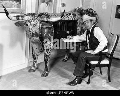 Terry Trippet texanischen Millionär Besitzer Southfork Ranch in Dallas TV Programm 1985 Mirrorpix verwendet Stockfoto