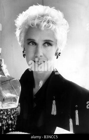 Paula Yates TV-Moderatorin Oktober 1987 auf Georgio Beverly Hills Förderung mirrorpix Stockfoto