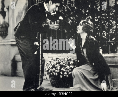 CITY LIGHTS 1931 UA Film mit Charles Chaplin und Virginia Cherrill Stockfoto