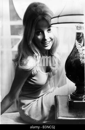 Sharon Tate 22. September 1955, US-amerikanische Schauspielerin, die Rolle in dem MGM-Bild genannt 13 gelandet ist, co-star David Niven und Kim Novak Stockfoto