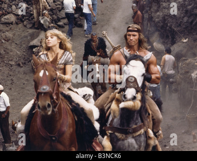 CONAN der Zerstörer 1984 Dino de Laurentis Film mit Arnold Schwarzenegger und Sarah Douglas Stockfoto