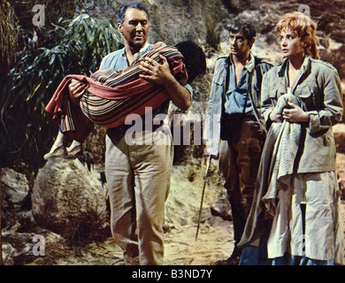 Osten des SUDAN 1964 Columbia Film mit Anthony Qualye auf der linken Seite und Sylvia Syms Stockfoto