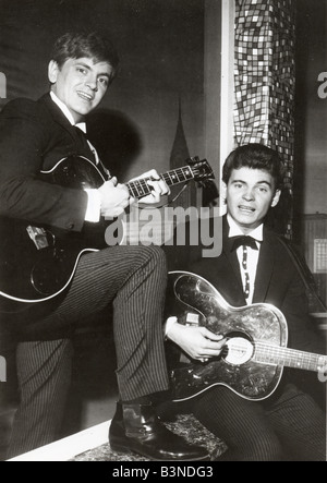 EVERLY BROTHERS uns pop-Duo mit Don auf der linken Seite und Phil Stockfoto