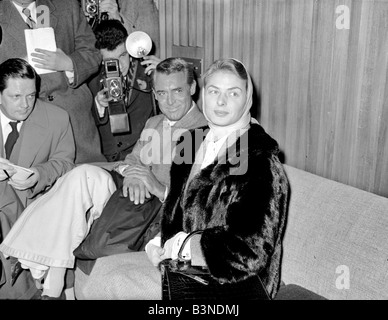 Ingrid Bergman mit Cary Grant in London November 1957 Stockfoto