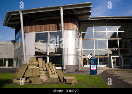 Die Universitätsbibliothek auf dem Campus der St. Peter in Sunderland, England. Stockfoto