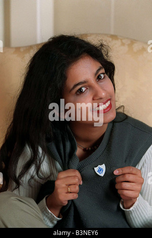 Konnie Huq TV PresenterJanuary 1998 den neuen Moderator an der Blue Peter-Team mirrorpix Stockfoto