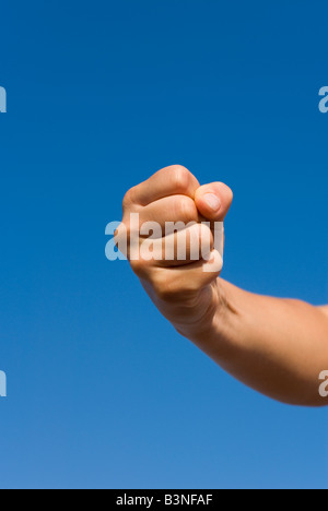 Modell veröffentlicht Details der Weibchen bilden eine geballte Faust Stockfoto