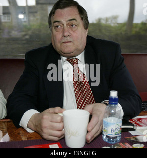 Eines der vielen Gesichter von John Prescott Vizepremierminister Mai 2005 Stockfoto