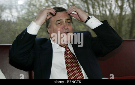 Eines der vielen Gesichter von John Prescott Vizepremierminister Mai 2005 Stockfoto