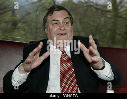 Eines der vielen Gesichter von John Prescott Vizepremierminister Mai 2005 Stockfoto