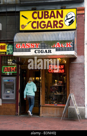 Kubanische Zigarren-Shop im Bereich Gastown Vancouver British Columbia Kanada Stockfoto