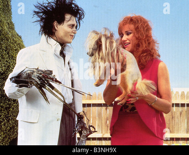 EDWARD mit den SCHERENHÄNDEN 1990 Fox Film mit Johnny Depp und Winona Ryder Stockfoto