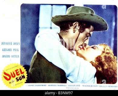 Duell IN der Sonne 1946 David O Selznick Film mit Joseph Cotten und Jennifer Jones Stockfoto