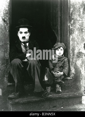 DER KID 1921 First National Stummfilm mit Charles Chaplin und Jackie Coogan Stockfoto