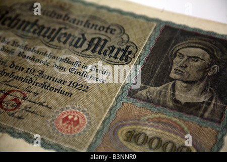 Währung der Deutschen Reichsbank Berlin Deutschland Stockfoto