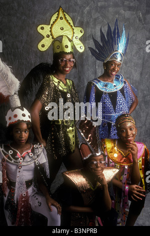 Westindische Parade Demonstranten in Brooklyn New York Stockfoto