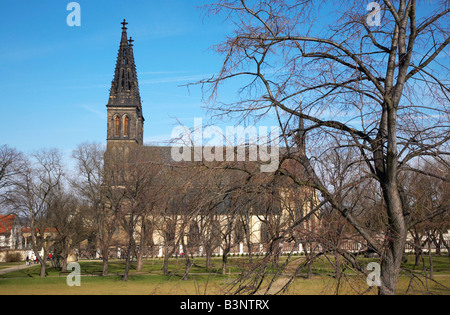 Kirche St. Peter und Paul, Vysehrad Burg, Prag, Tschechische Republik Stockfoto