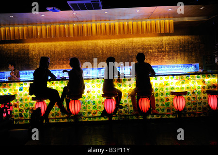 Eine Bar im Xintiandi, Shanghai, China. 06 Sep 2008 Stockfoto