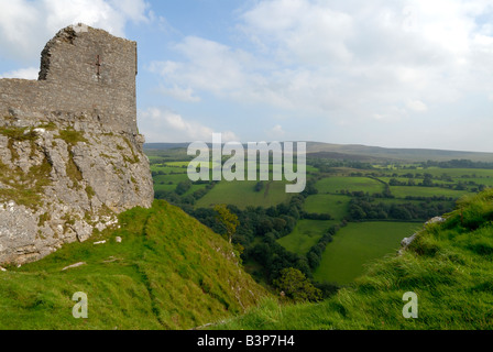 Position Cennen Castle Stockfoto