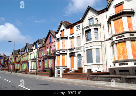 verfallenes Haus Liverpool 2008 Stadt von Kulturfestival Merseyside viktorianischen Haus Kunstwerk aussehen besser Sanierung Stockfoto