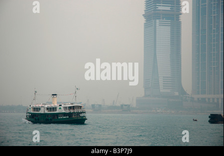 Star Ferry im Victoria Harbour Hong Kong April 2008 Stockfoto