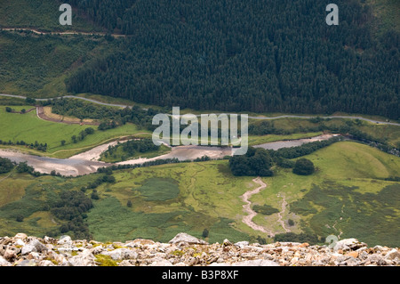 Blick vom Ben Nevis, Glen Nevis Stockfoto