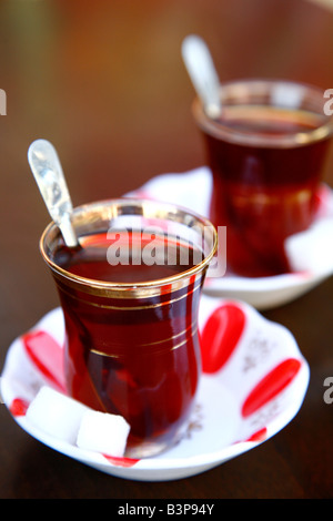 Mai 2008 - türkischer Tee Istanbul Türkei Stockfoto