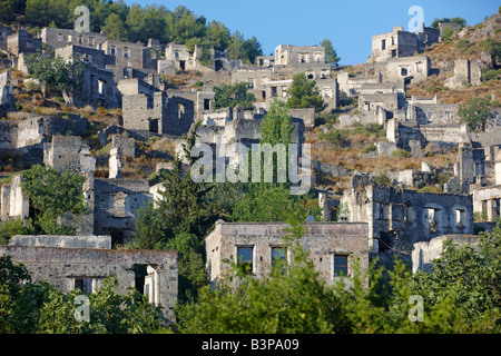 Verlassenes Dorf Kayaköy 8 km südlich von Fethiye. Provinz Mugla, Türkei. Stockfoto