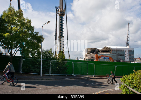 Woolston Riverside Centenary Kai Entwicklung vor Ort Stockfoto