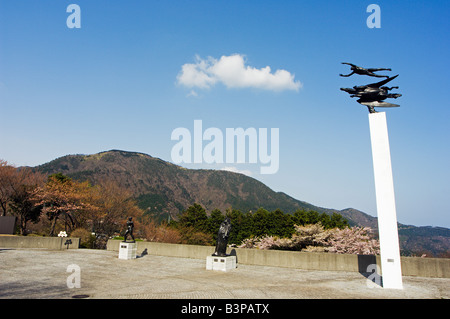 Japan, Präfektur Kanagawa, Hakone. Moderne Skulpturen und Kunst zeigt in Hakone Open Air Museum Stockfoto