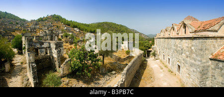 Untere Kapelle Kayaköy-Türkei Stockfoto