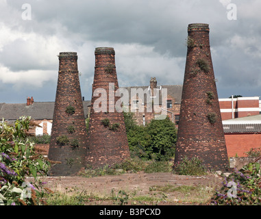 Acme Marls Pottery Bottle Ofens oder Flaschenöfen in Cobridge, Stoke on Trent, Staffordshire, England, Großbritannien Stockfoto