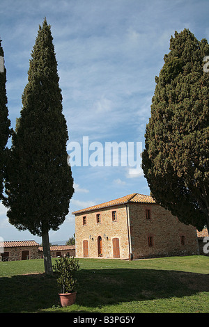 Landschaft, Localit Montecucco, Cinigiano, Monte Amiata Gebiet, Toskana, Italien Stockfoto