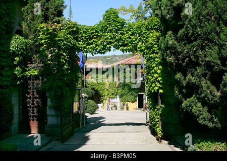 Eingang, Schloss von Duino, Duino-Aurisina, Friuli Venezia Giulia, Italien Stockfoto