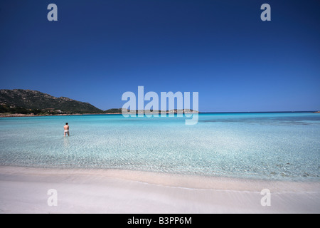 Grande Pevero Beach, Arzachena, Sardinien, Italien Stockfoto