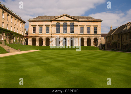 Das Quad in Worcester College der Universität Oxford. Stockfoto