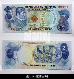 Philippine Peso Währung Banknoten aus Philippinen Stockfoto