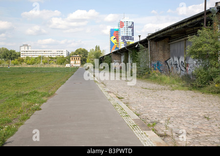 Eine geschändeter alte Fabrik in Berlin Deutschland Stockfoto